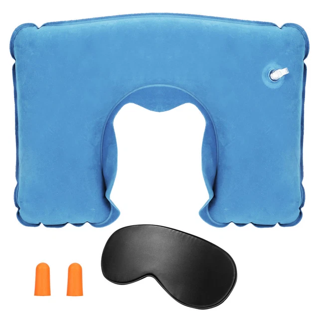 Travel Pillow Inflatable U Shape Neck Support Head Rest Office Nap Car Airplane