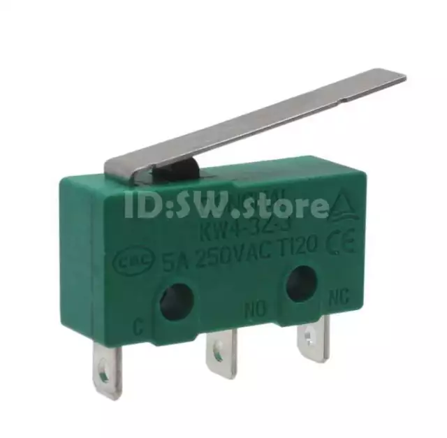 1PC DONGHAI KW4-3Z-3  3 Pins 5A 250V Micro Switch Long handle silver contacts