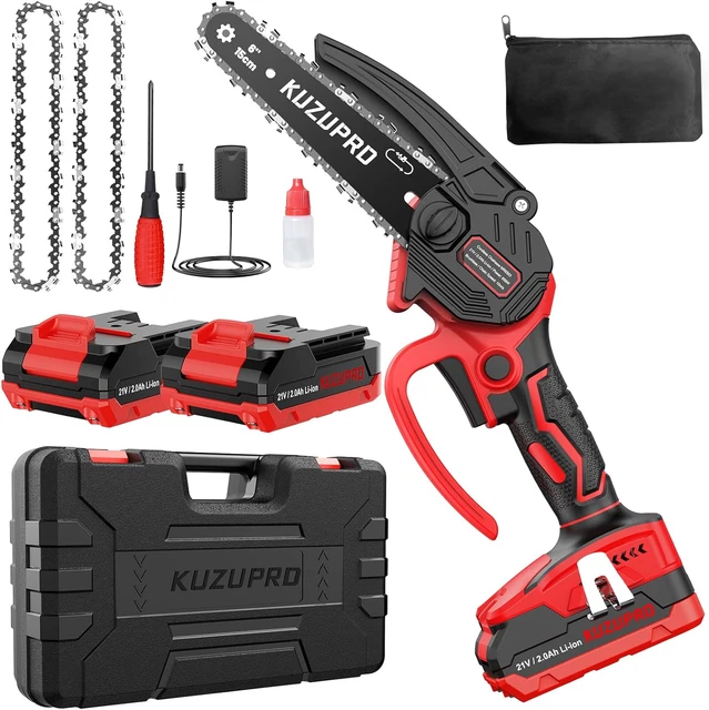 Motosega A Batteria 16 Pollici SundpeyPRO – 1980W Brushless Con 2 Batterie 4.0Ah, Lubrificazione Automatica E Regolazione Tensione Senza Attrezzi