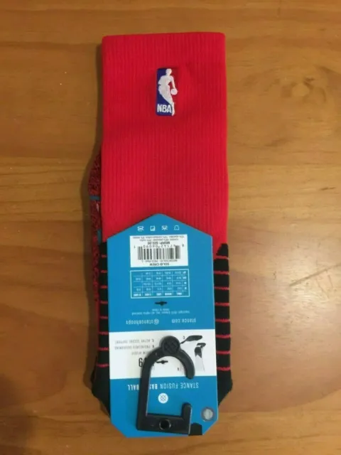 Stance On Court NBA Socks Large US 9-12 Red New with Tags