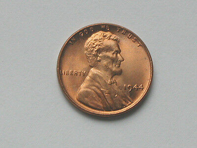 USA 1944 ONE CENT Lincoln Wheat Penny Coin MS++ UNC with Superior Lustre