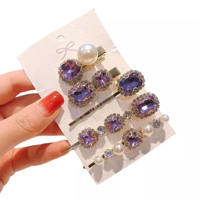 Set of 5 Hair Clips Snap Hair Clip Barrette Hairpin Hair Accessories for M9V0