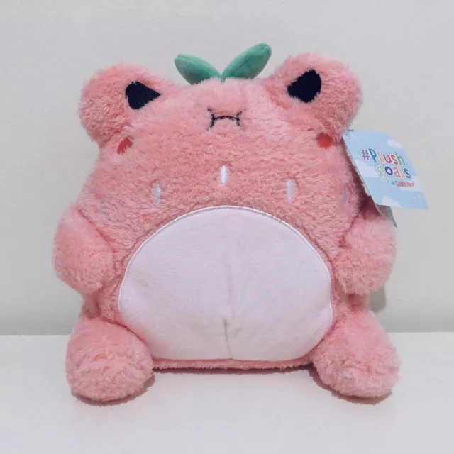 Plush Goals by Cuddle Barn® 8'' Small Pink Toadstool Frog Wawa Plush Toy