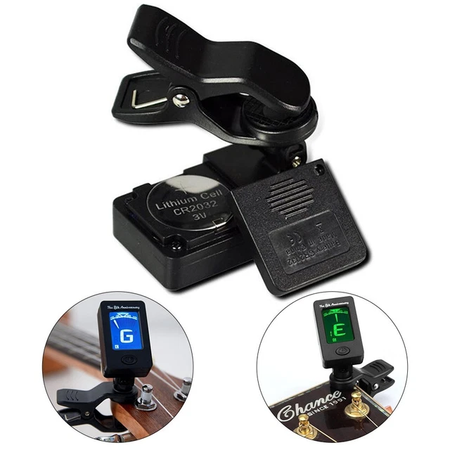 Versatile Digital Chromatic Tuner for Guitar Bass Ukulele Violin LCD Display
