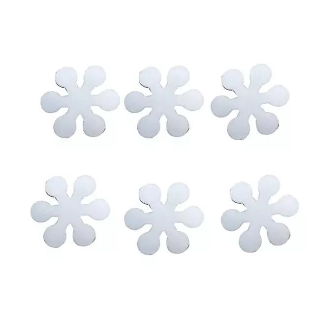 8pcs Transparent Non-Slip Shower Stickers - Snowflake Shape-BY