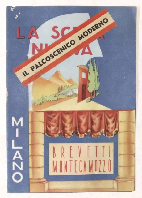Brochure d'epoca - Il Palcoscenico Moderno - Brevetti Montecamozzo - Milano