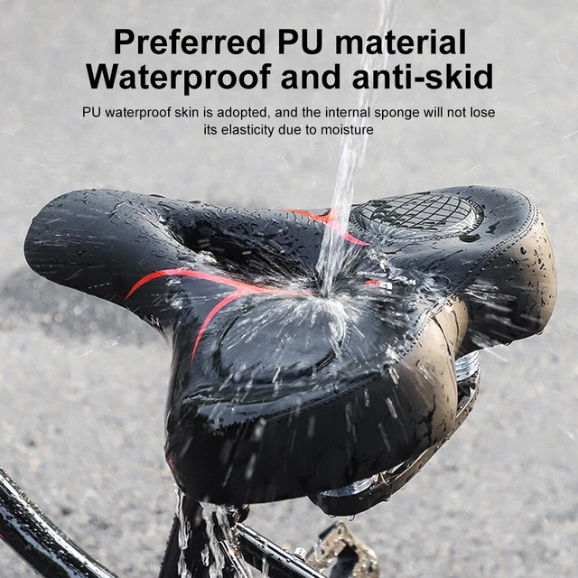 Wide Big Bum Bike Bicycle Gel Cruiser Extra Comfort Sporty Soft Pad Saddle Seat