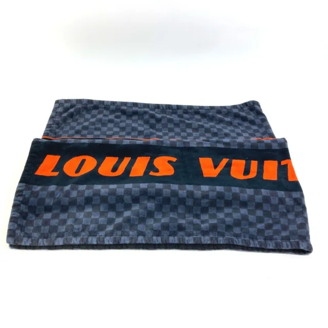 LOUIS VUITTON M73393 Doradovan Damier Cobalt Lace Blanket Bath towel Beach towel