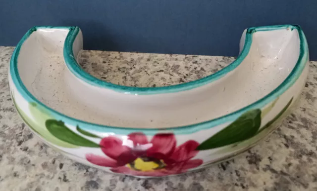 Mediterranean Pottery Hand Painted Posy Bowl