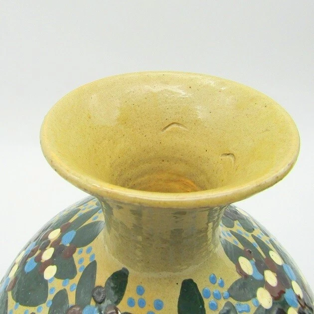 Elchinger. Vase en céramique à décor de végétaux, XXe siècle 3