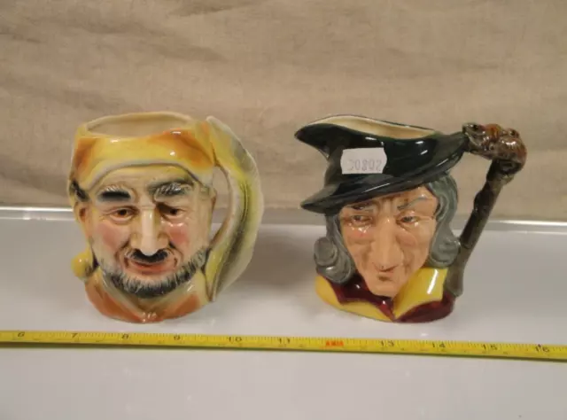 Royal Doulton Character Toby Jug Pied Piper D6462 Small & Other DAMAGED Handles