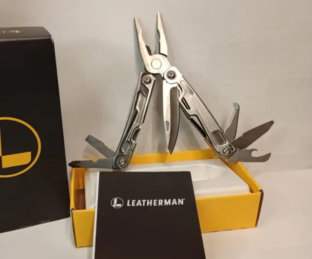 NEU Leatherman Multitool Rev Tool silber für Camping Outdoor Survival Bushcraft