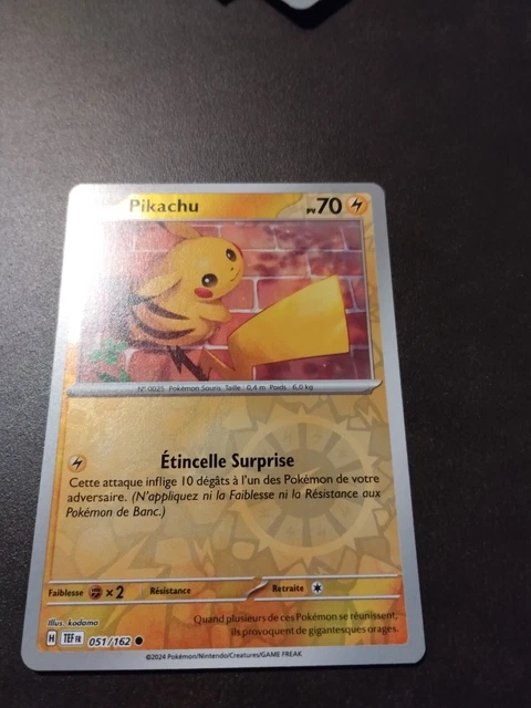 Carte Pokémon Pikachu 051/162 Forces Temporelles Français