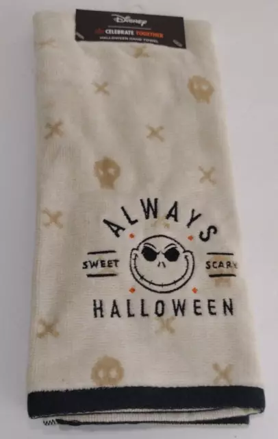 Disney Celebrate Together- Halloween Hand Towel 100% Cotton Always Halloween