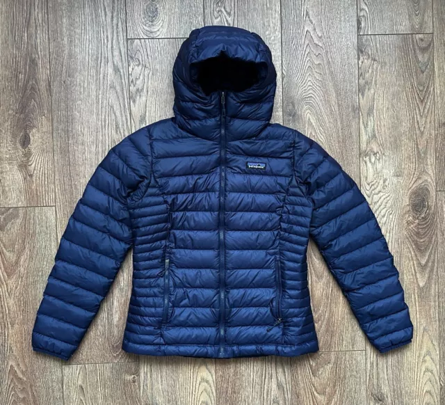 Piumino da donna Patagonia con cappuccio Navy Taglia S Casual Outdoor