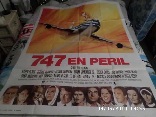 Affiche   Heston / Black / 747 En Peril / Boeing