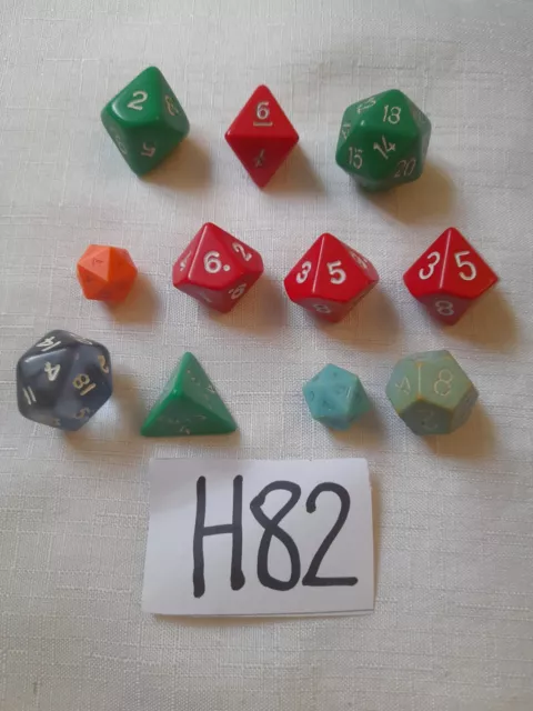 DND Dungeons & Dragons Maths Games & other board game dice cubes job lot