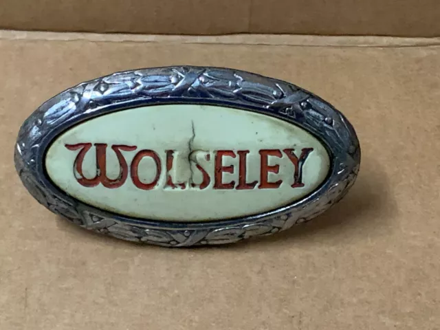 Wolseley Pre War Illuminated  Radiator Badge Vintage Trim Sign Emblem