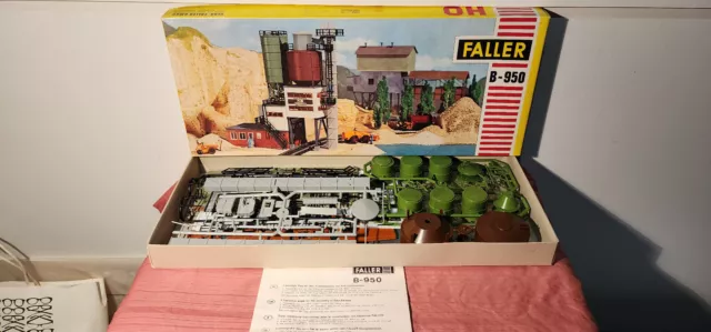 Faller B-950 HO scale CEMENT FACTORY Model Railway Kit - unmade