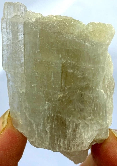 44 Gram Stunning Quality Beautiful Lemon Green Kunzite Crystal @ Kunar AFG
