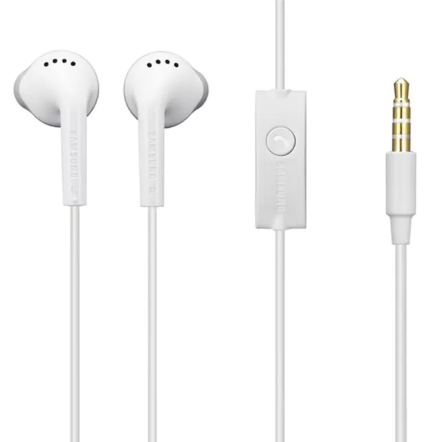 Casque Ecouteurs Earpod Kit Pieton Main Libre Oreillette Original Samsung Blanc