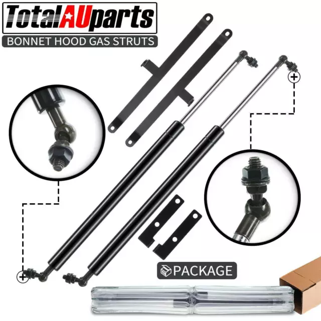 2x Gas Struts Damper Lift Supports for Toyota Hilux Vigo SR5 Bonnet Hood 05-12