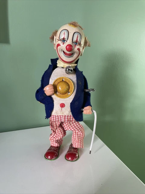 JOUET ANCIEN AUTOMATE clown avec corde à sauter Max Carl mécanique cadeau noel EUR 49,00 - FR