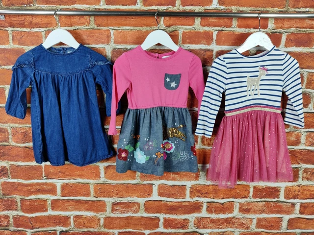 Baby Girls Bundle Age 12-18 Months Monsoon Next Bluezoo Dress Party Sparkle 86Cm