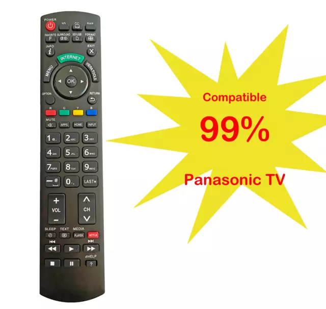 UNIVERSAL REMOTE FOR Panasonic TV TC-P60GT30 TC-P60GT50 TC-P60S30