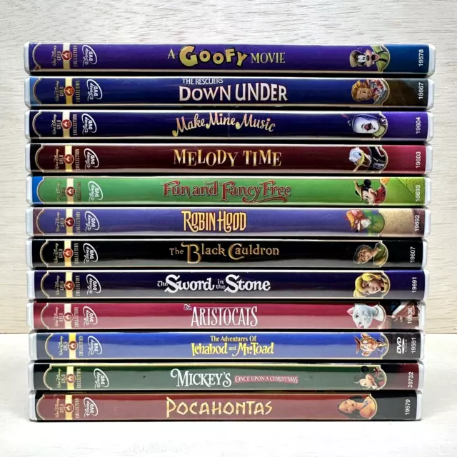 Lot of 12 Walt Disney Gold Collection DVDs Classic Children Family Movies