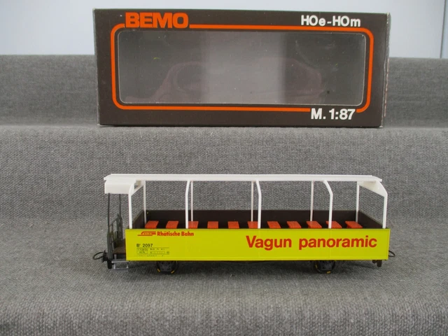 BEMO 3280124 RHB B 2094 Aussichtswagen H0m Schneemänner EUR
