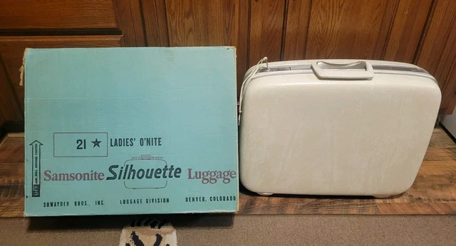 Valise Ancienne FAVO – Rouge Souple Simili Cuir, Made In France, Vintage