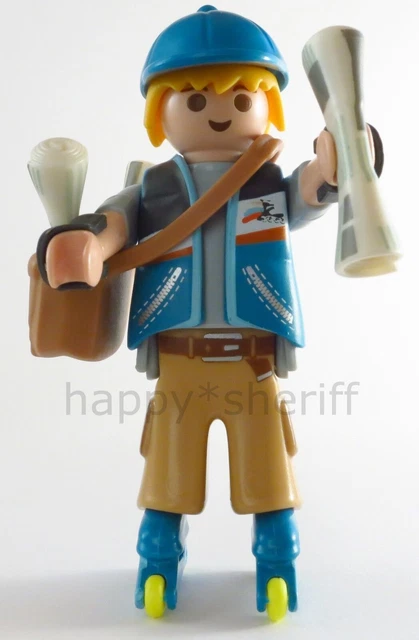 Playmobil Paperboy avec Sac à Roulettes Journaux Mystère Série 13 9332 NEUF