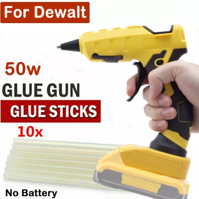 Cordless Hot Glue Gun for Dewalt 20V Max 18V Battery DIY with 10 Glue  Sticks US