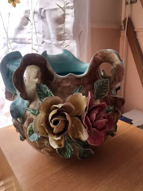 vase en barbotine art deco Année 1900 3