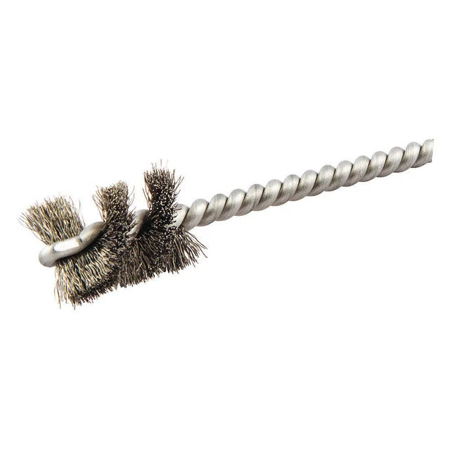 NORTON 66252839065 Single Spiral Tube Brush,3/4 dia.