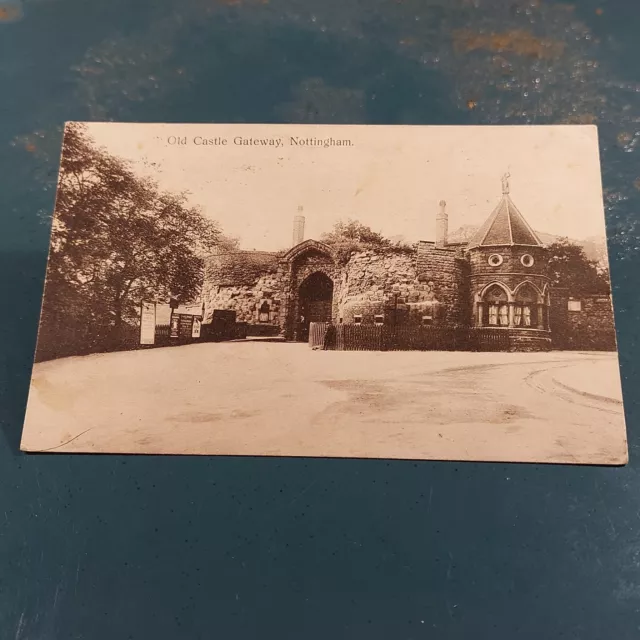 Antique 1914 Postcard Old Castle Gateway Nottingham