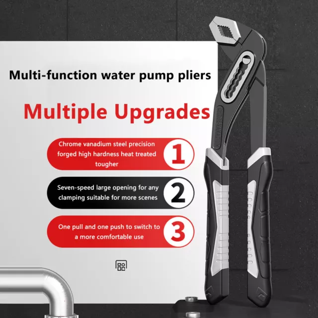 8" 10" 12" Pliers Adjustable Joint Plier Fast Adjustable Water Pump Plier
