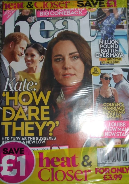 HEAT/CLOSER MAGAZINE DOUBLE PACK FEB 23 Brand New Celebrity News Meg Harry Kate