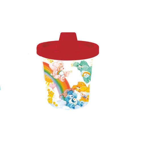 Adorable taza para sorber GamaGo Care Bears sin Bpa segura para alimentos edades de 7 meses en adelante