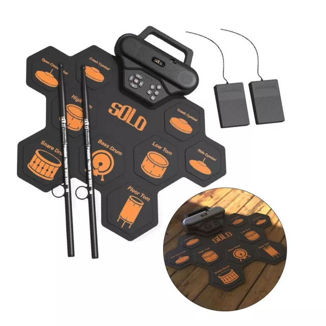 High Quality Roll Up Drum Pad with Built in Speakers and Recording Function