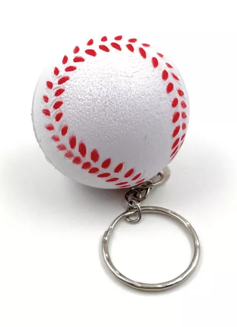 Baseball Deporte Bola Llavero Metal Amuleto de la Suerte Colgante 2
