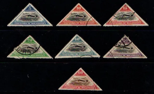 Mozambique Company 1935 Air Routes short set to 60c SG261-64, 266, 268-69 Used