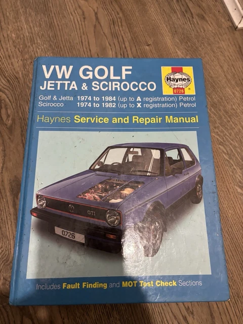 Unused Volkswagen Scirocco Service Book – Genuine Paper Log Book, Germany