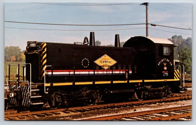 Kansas City Terminal Railway Company's Sprit Of '76 GM Electro Motive Postcard