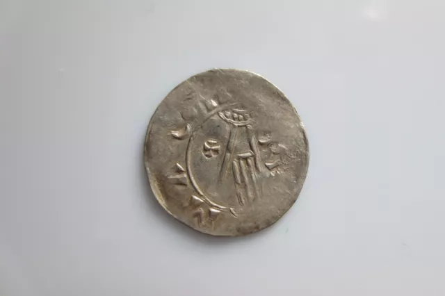 Netherlands 11 century silver denar, Deventer, Heinrich 11. 1002-1024, Dbg. 563
