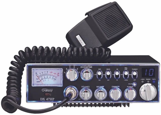 Galaxy Dx47Hp 100+ Watt 10 Meter Radio W/ Multi-Color Displacy Echo & Microphone Galaxy Dx47Hp 100+ Watt 10 Meter Radio W/ Multi-Color Displacy Echo & Microphone