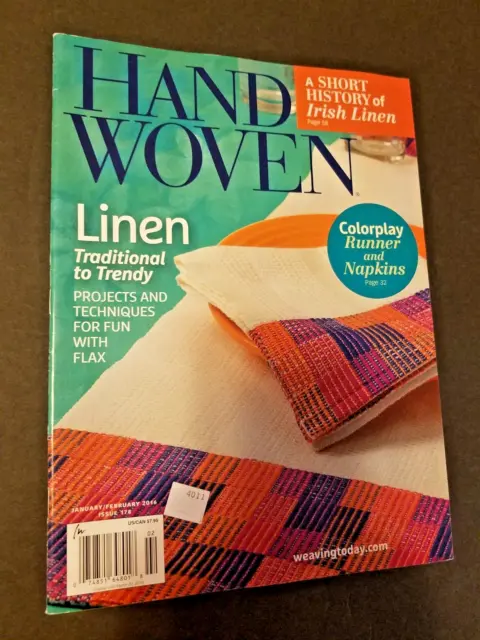 Revista tejida a mano enero febrero 2016 tejido de lino irlandés #178