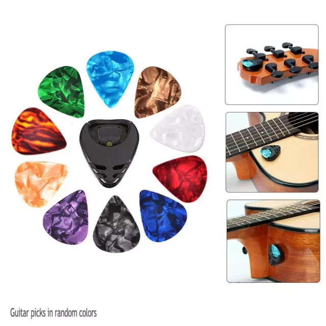 10 x Hochwertige Gitarren Plektren Plektrum Picks für Akustikgitarre E-Gitarre