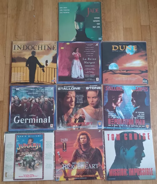 Lot De 10 Laserdisc Video LDV